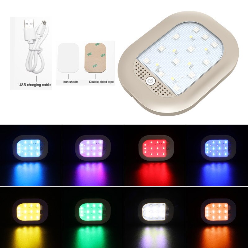 Colorful Car Interior RGB Roof Lamp Kit - Fesara