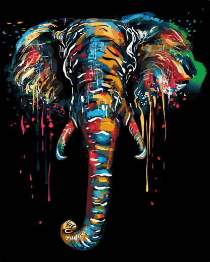 Colorful Animal Art Kit by Numbers