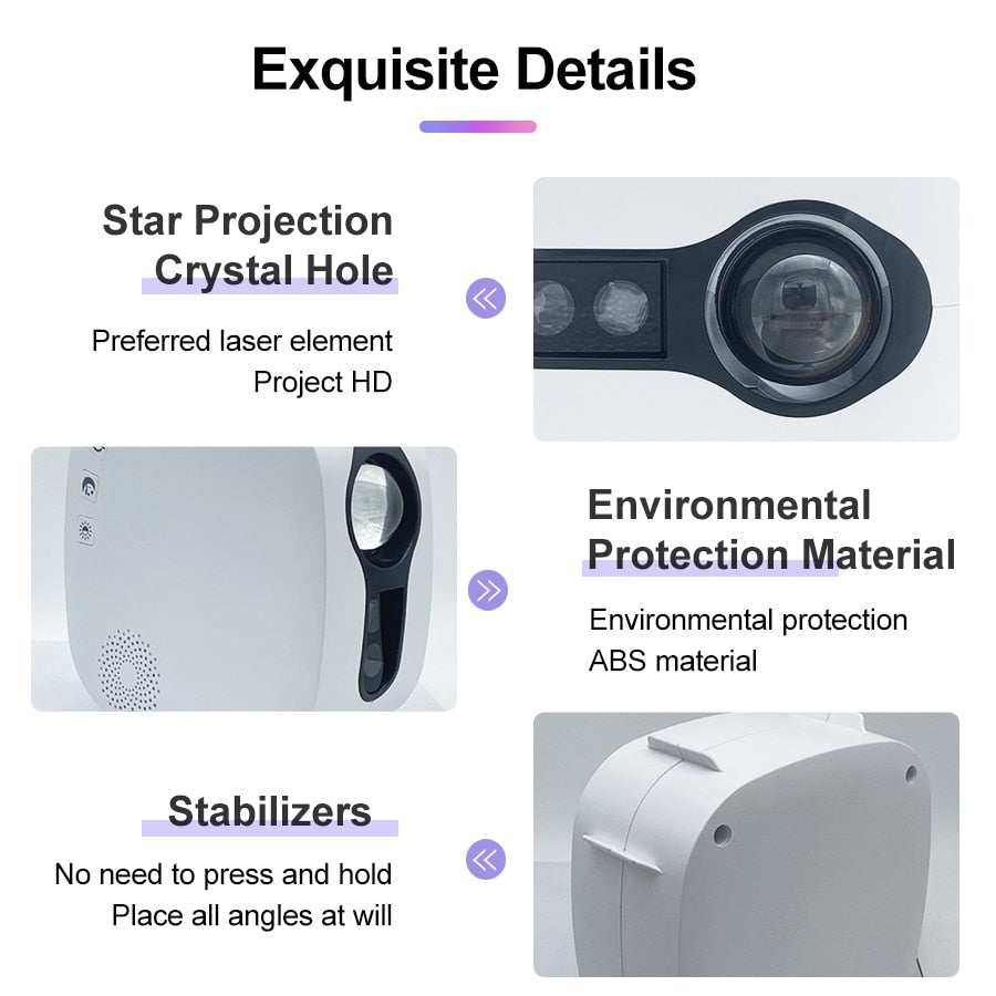 Cosmic Night Sky Star Projector Lamp