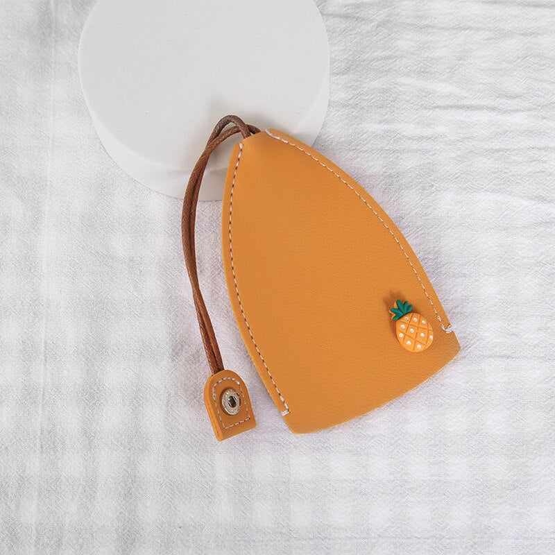 Colorful Fruit Pattern Keychain Holder
