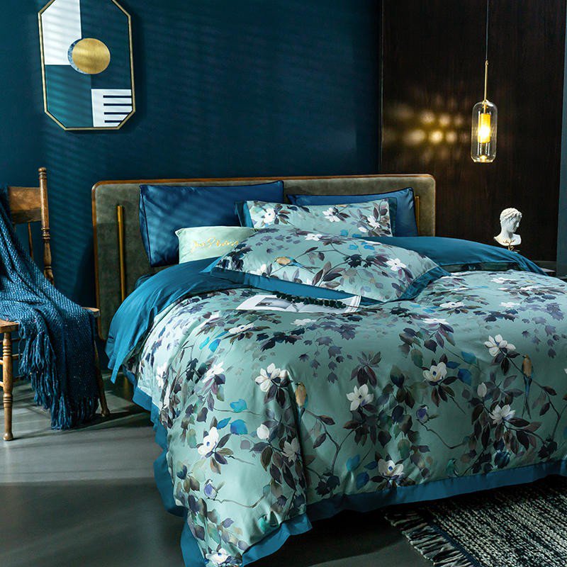 Soft Floral Cotton Bed Sheet Set