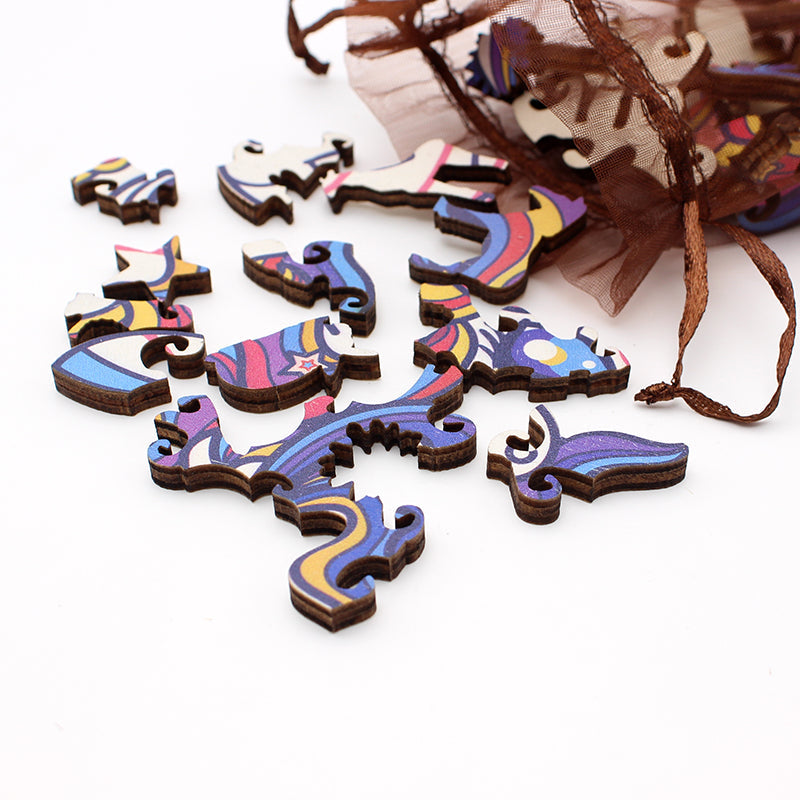 Fun Wooden Unicorn Jigsaw Puzzle Toy