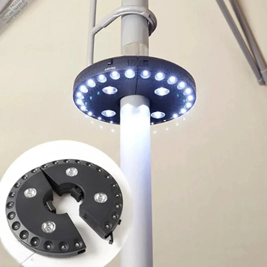 Portable Solar Powered Patio Umbrella Light - Fesara