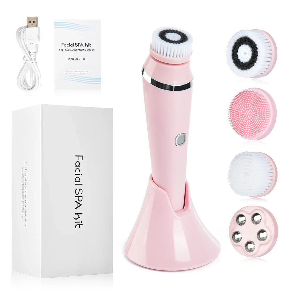 Advanced 4-in-1 Face Cleaner and Exfoliator Set