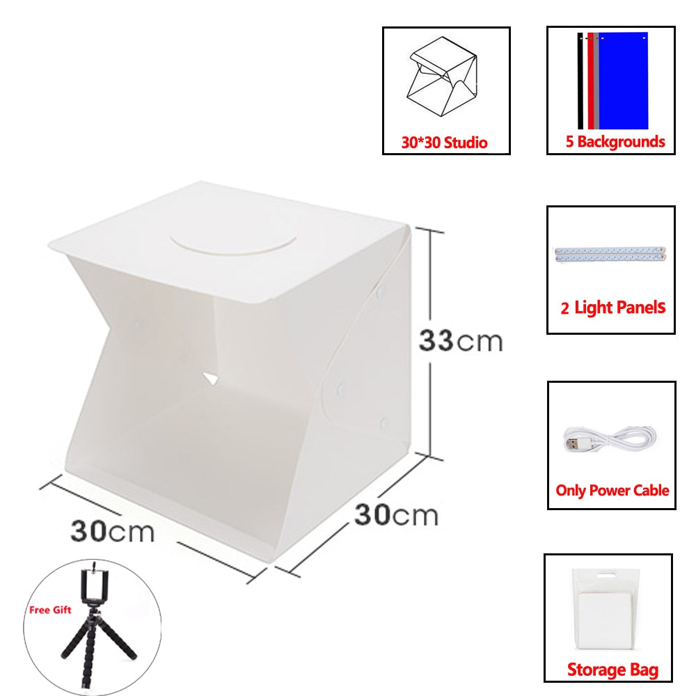 Professional Tabletop Photography Lighting Kit