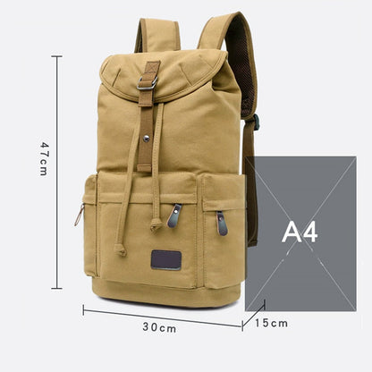 Spacious Canvas Adventure Travel Backpack