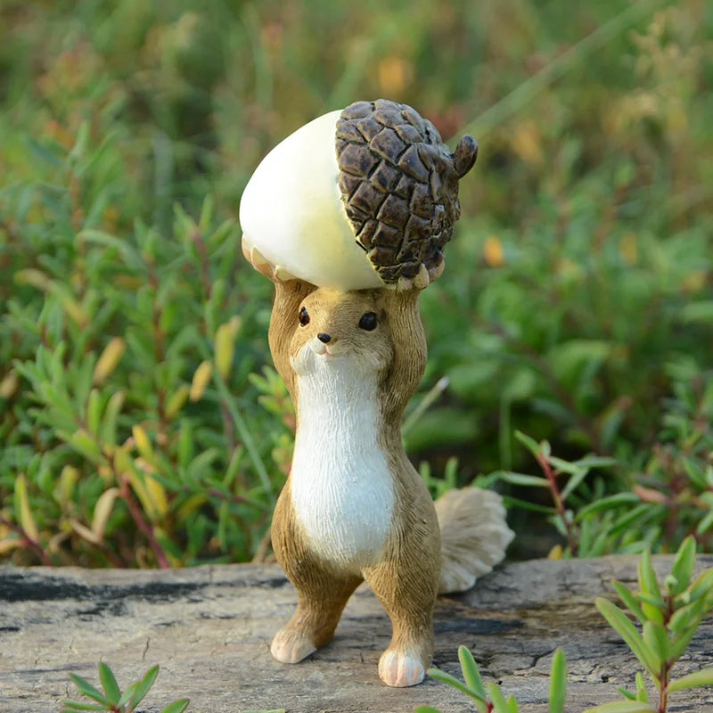 Adorable Squirrel Figurine with Love Heart
