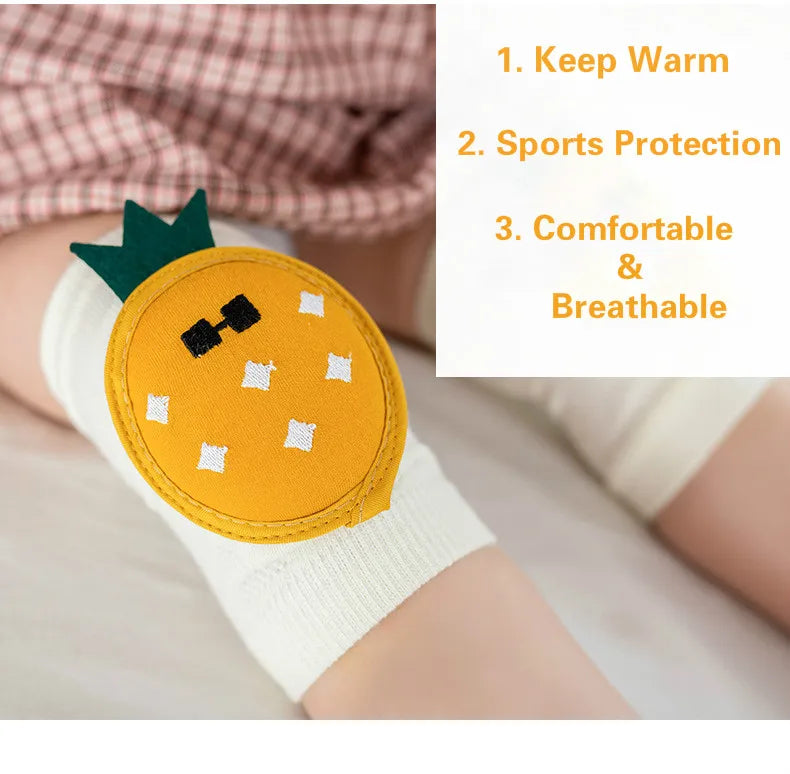 Soft Baby Crawling Kneepads with Grip Protection