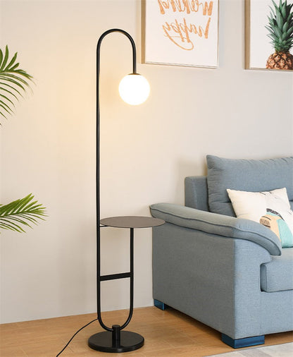 Space Saving Floor Lamp with Shelf