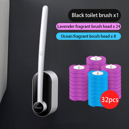 Extended Handle Bathroom Toilet Brush Set