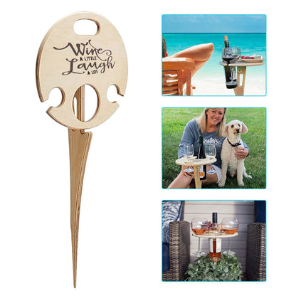 Portable Folding Wine Table for Outdoor Picnics