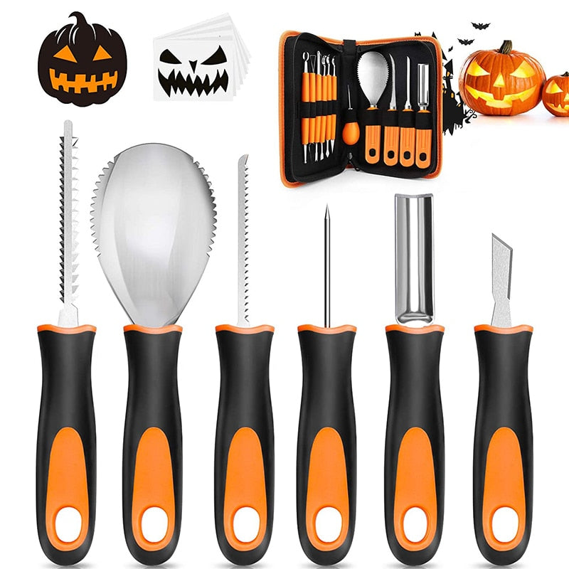 Complete Pumpkin Decorating Tool Set