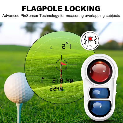 Precise Golf Distance Finder with Slope Adjustment 6x Zoom