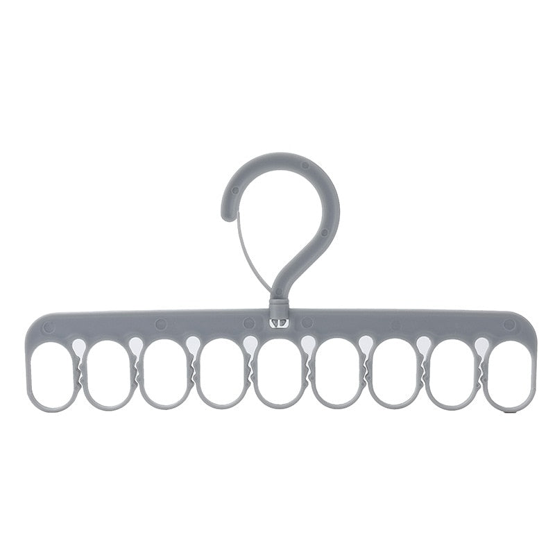 Space Saving Collapsible Multi Hook Hanger Rack