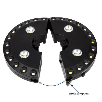 Portable Solar Powered Patio Umbrella Light