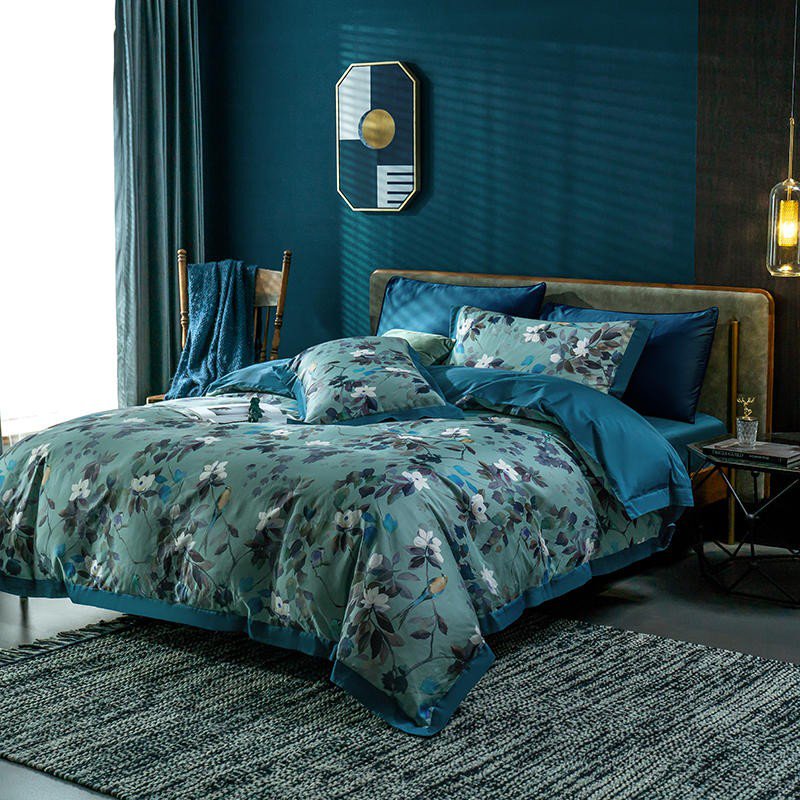 Soft Floral Cotton Bed Sheet Set
