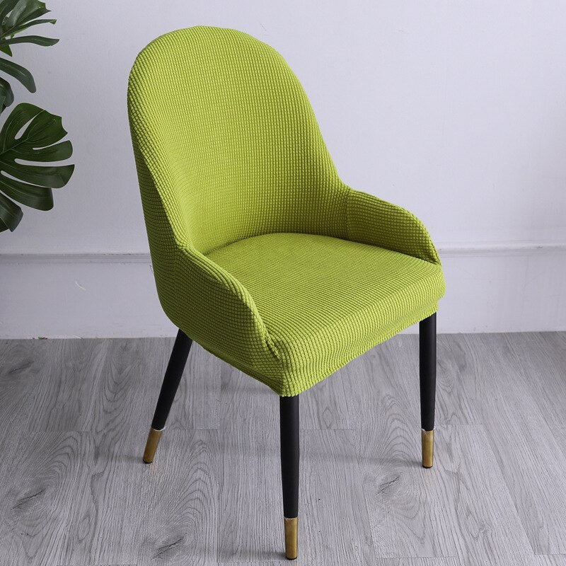 Stretchy Snug Fit Curved Chair Slipcover