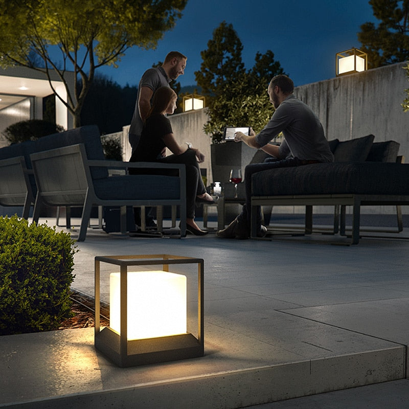 Outdoor Solar Patio Light Fixture