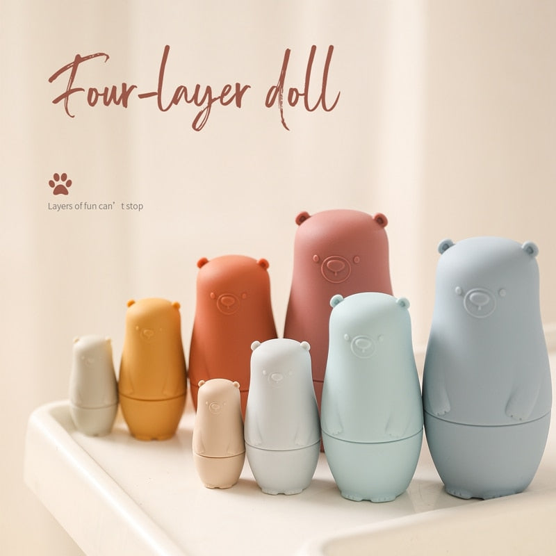 Colorful Silicone Nesting Dolls