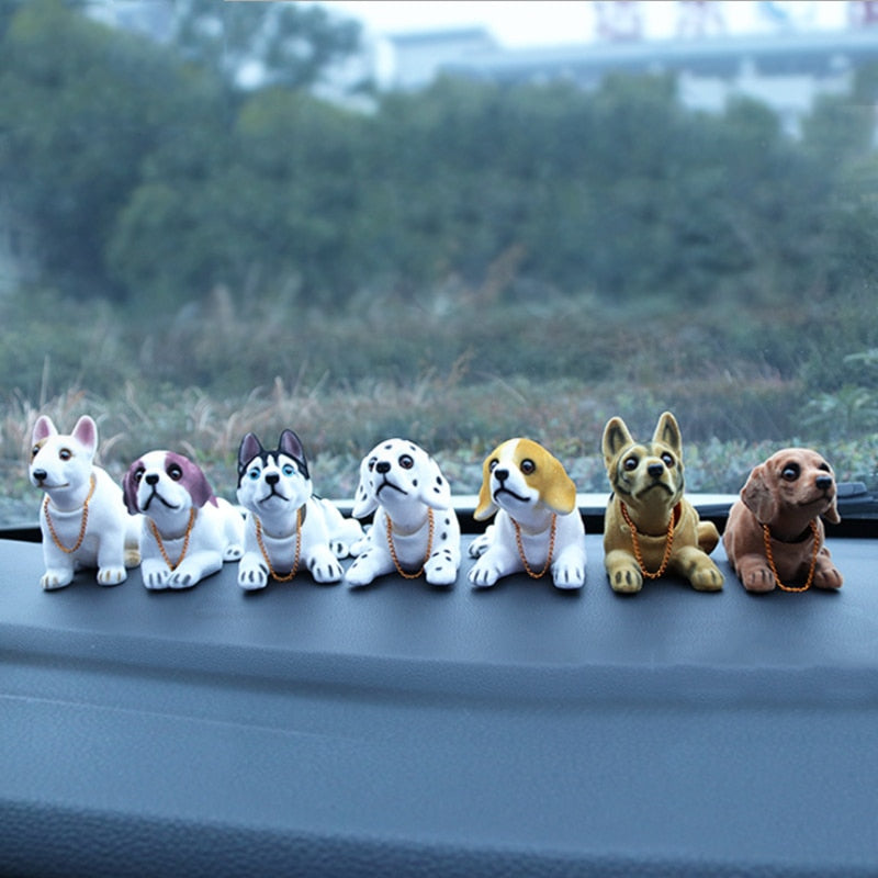 Fun Car Dog Bobble Head Decor