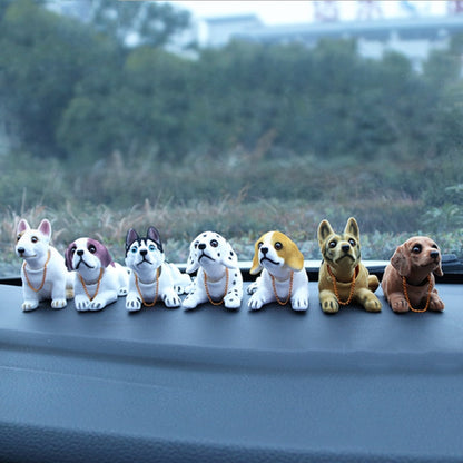 Fun Car Dog Bobble Head Decor