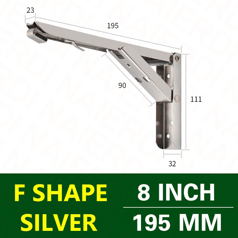 Space-Saving Foldable Wall Shelf Bracket