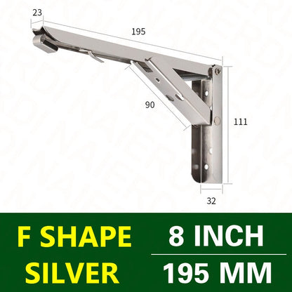 Space-Saving Foldable Wall Shelf Bracket