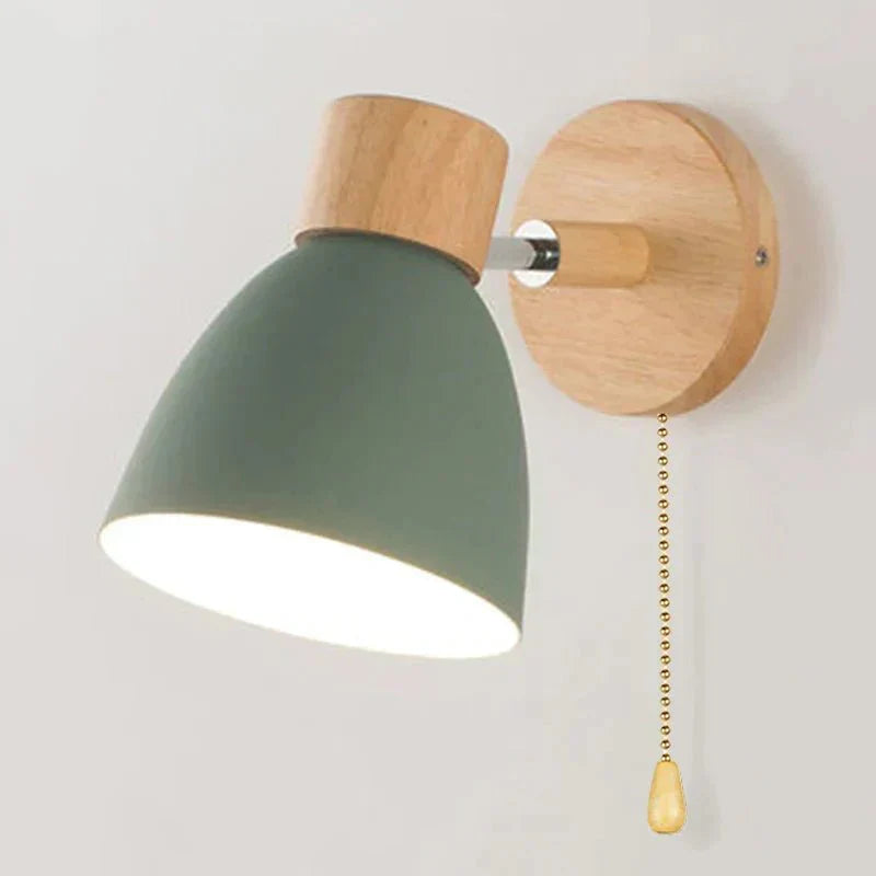 Classic Wood Wall Light - Rustic Home Lamp