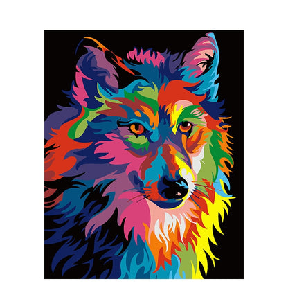 Colorful Animal Art Kit by Numbers