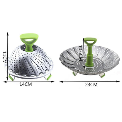 Collapsible Stainless Steel Vegetable Steamer Basket