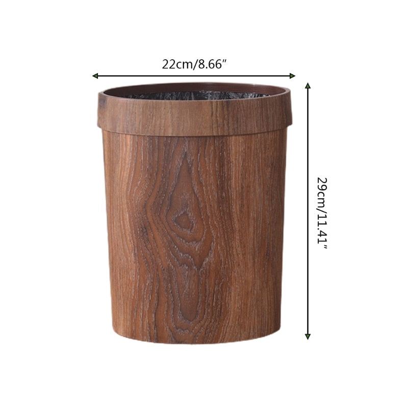 Vintage Wooden Waste Basket
