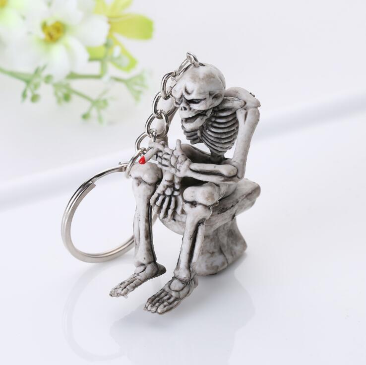 Unique Goth Style Skeleton Keychain - Fesara