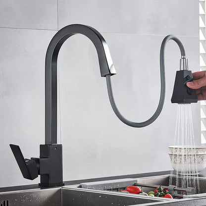 Contemporary Swing Kitchen Faucet – Sleek Stainless Steel Mixer Tap