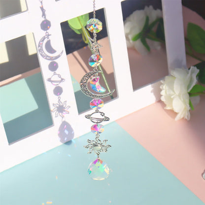 Sparkling Crystal Wind Chime Sun Catcher Decoration