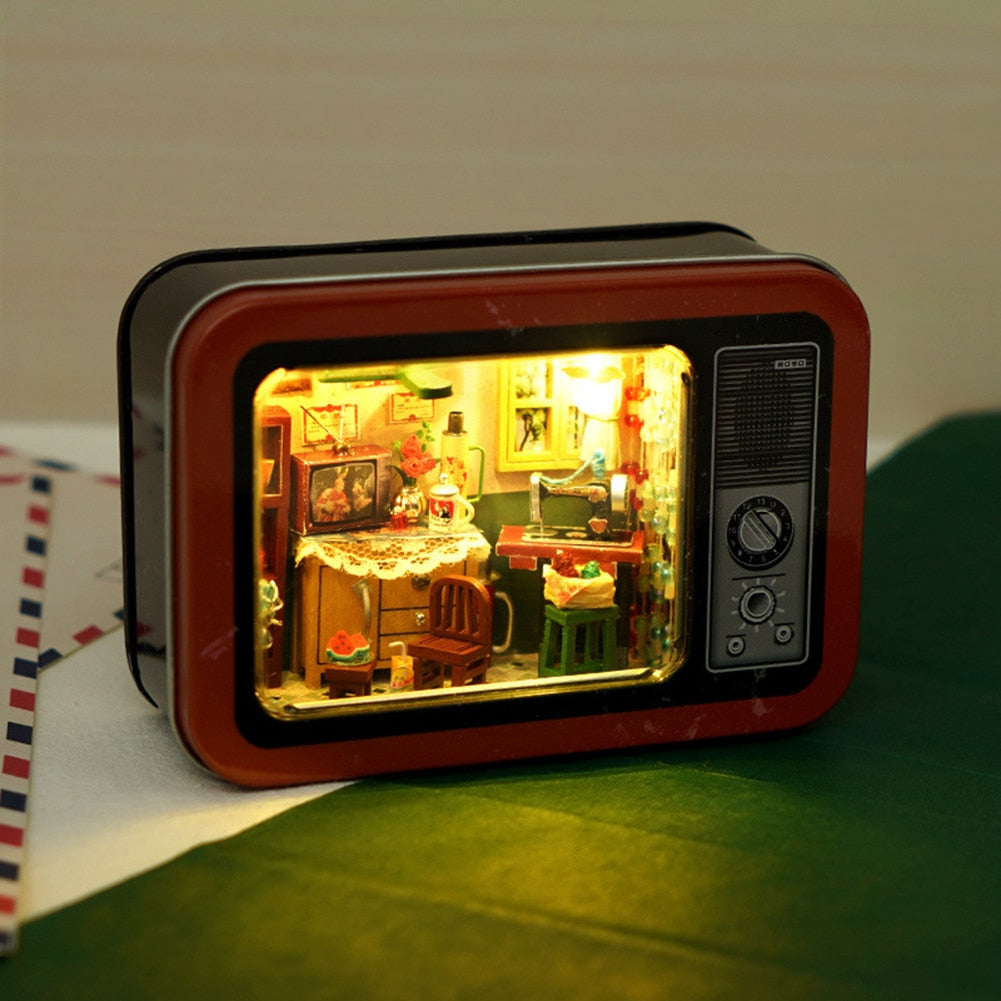 Small Luxury Wooden Dollhouse Furniture Set
