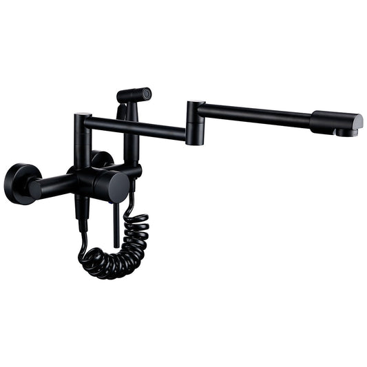 Flexible Kitchen Faucet with Pull-Out Nozzle - Modern Stainless Steel - Fesara