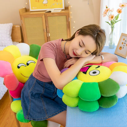 Bright Floral Soft Cushion Pillow