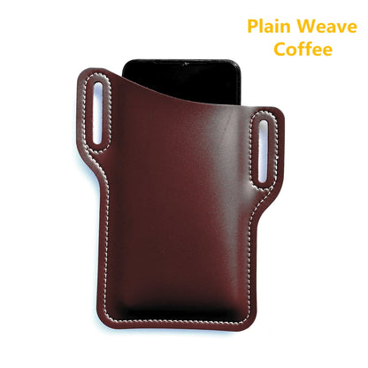 Vintage Brown Leather Phone Belt Clip