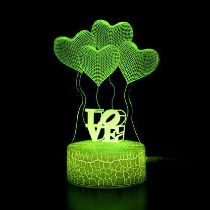 Colorful 3D Bedroom Night Light Lamp