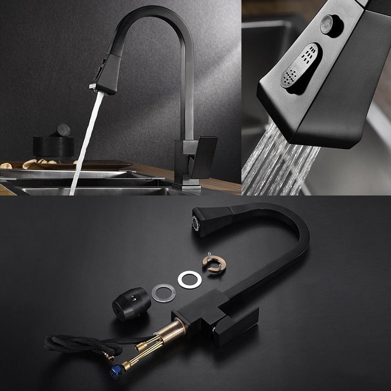 Contemporary Swing Kitchen Faucet – Sleek Stainless Steel Mixer Tap