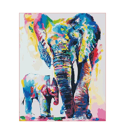 Colorful Animal Art Kit by Numbers