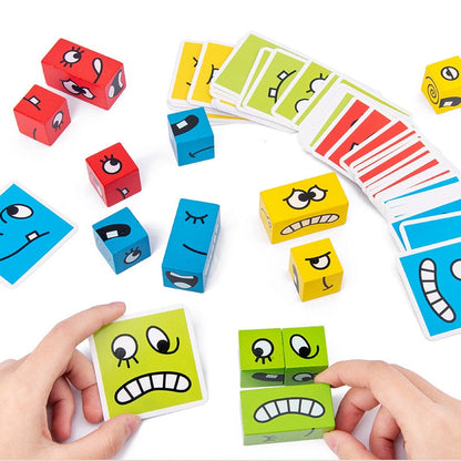 Natural Wooden Building Blocks Puzzle Toy