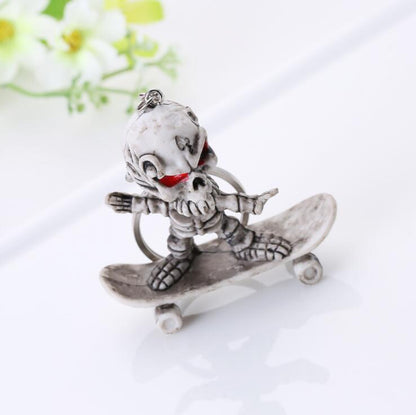 Unique Goth Style Skeleton Keychain
