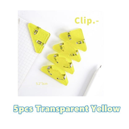 Bright Color Triangle Page Holder Clip