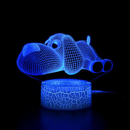 Colorful 3D Bedroom Night Light Lamp - Fesara
