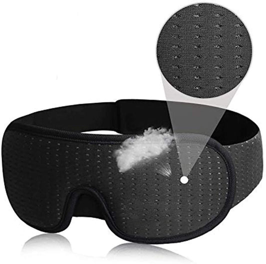 Comfortable Sleep Eye Mask with Soft Breathable Fabric - Fesara