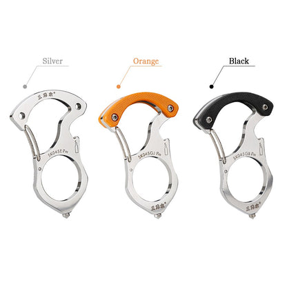 Tough Outdoor Multi-Tool Keychain Ring