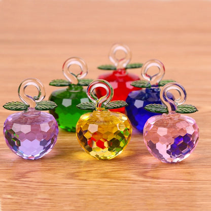 Luxurious Glass Apple Tree Figurine Decor