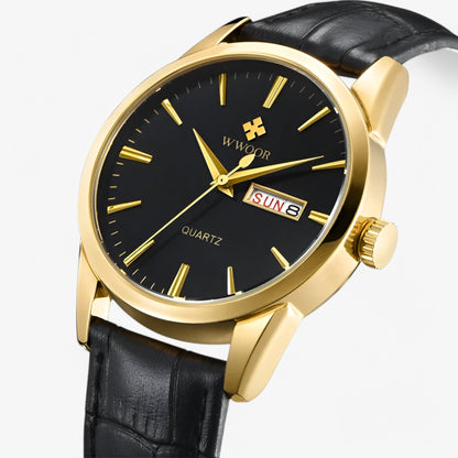 Stylish Genuine Leather Wrist Watch