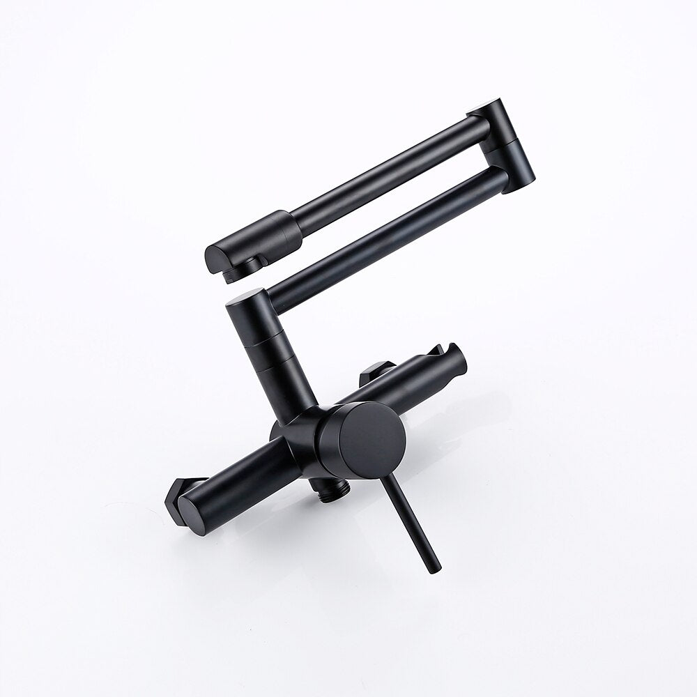 Adjustable Stainless Steel Kitchen Faucet with Spray Nozzle